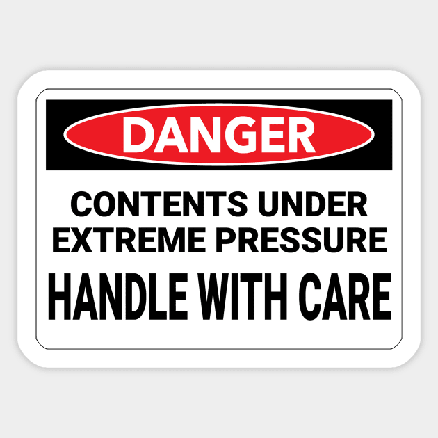 Danger Handle with Care Sticker by NeilGlover